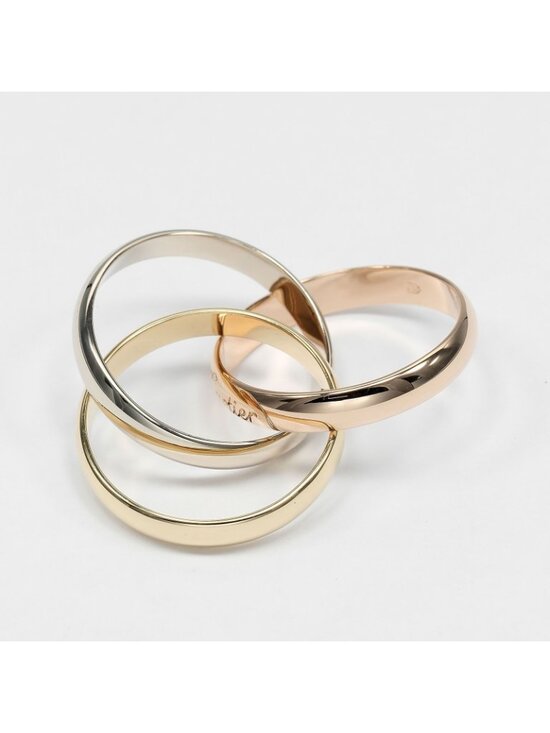 Cartier Trinity Wedding Bands - Pink, Yellow, White Gold  Cartier Trinity Band Ring